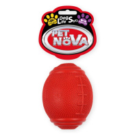 Petnova hračky pre zvieratá RUB SNACKRUGBY RED hračka pre psa 8 cm