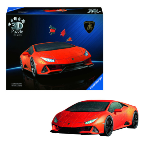 3D Puzzle Iconics: Lamborghini Huracán Evo oranžové