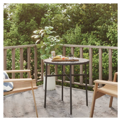 Záhradný čajový stolík polyratan Dekorhome Čierna,Záhradný čajový stolík polyratan Dekorhome Čie vidaXL