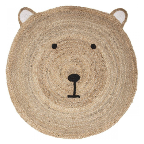 Okrúhly koberec Bear 100 cm hnedý DekorStyle