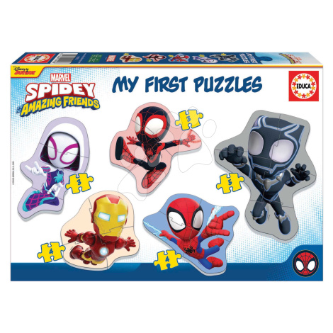 Baby Puzzle Spidey & his Amazing Friends My First Puzzles Educa 5-obrázkové od 24 mes