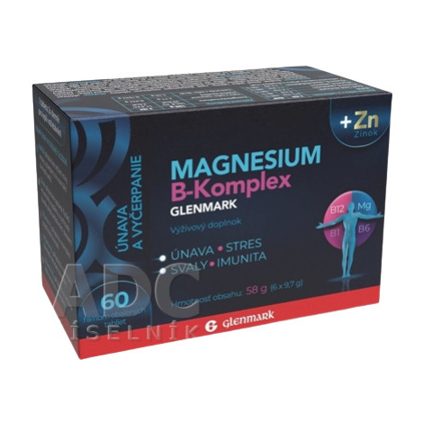 MAGNESIUM B-KOMPLEX glenmark + zinok 60 tabliet