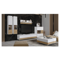 Luxusná obývacia izba salinger - orech pacifik/biela