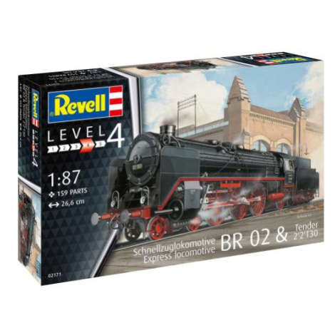 Plastic ModelKit lokomotiva 02171 - Express locomotive BR 02 & Tender 2'2'T30 (1:87)