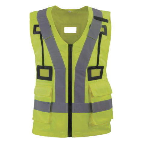 Delta Plus HARVESGI Reflexná vesta s otvormi na postroj Fluorescenčná žltá