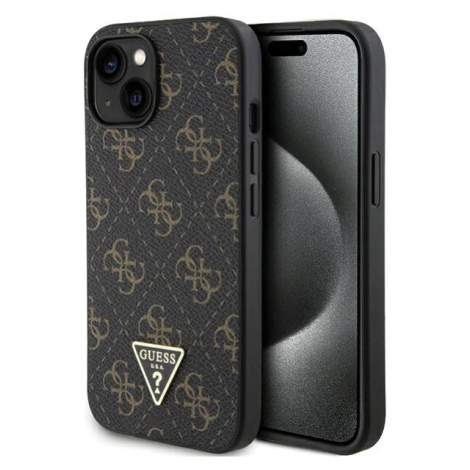 Kryt Guess GUHCP15MPG4GPK iPhone 15 Plus 6.7" black hardcase 4G Triangle Metal Logo (GUHCP15MPG4