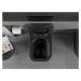 MEXEN/S - Teo Závesná WC misa čierna mat vrátane sedátka soft-close duroplastu, čierna lesk 3085