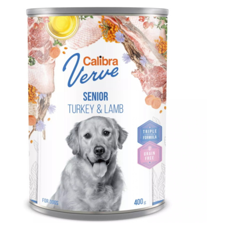 CALIBRA Verve Senior Turkey&Lamb konzerva pre psov 400 g