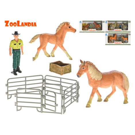 Zoolandia kôň so žriebätkom a doplnkami 4druhy - 2 Mikro Trading