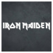 Drevené logo - Iron Maiden, Biela