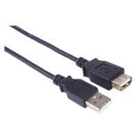 PremiumCord USB 2.0 predlžovací kábel 5m čierny