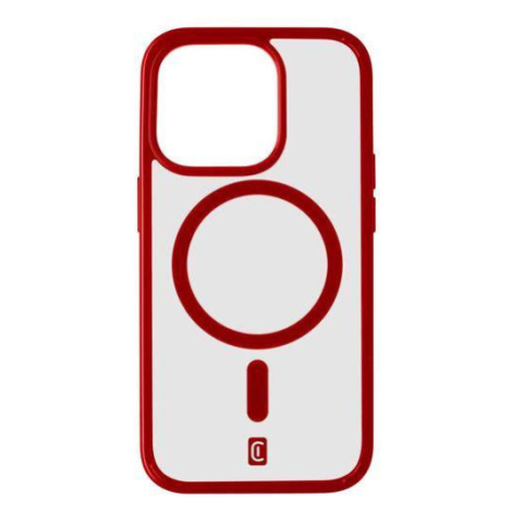 Cellularline Pop Mag s podporou Magsafe pre Apple iPhone 15 Pro, číry / červený