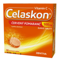 CELASKON 500 mg červený pomaranč 30 šumivých tabliet