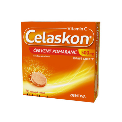 CELASKON 500 mg červený pomaranč 30 šumivých tabliet