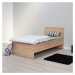 Jednolôžková posteľ v prírodnej farbe 90x190 cm KRY – Kalune Design