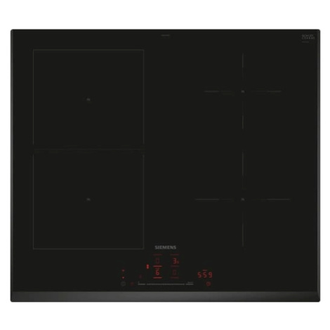 Indukčná varná doska Siemens 60 cm inštalácia na pracovnú dosku bez rámčeka ED651HSB1E