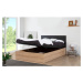 Sivá dvojlôžková posteľ s úložným priestorom a roštom 160x200 cm Kronos - Marckeric