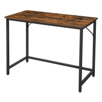 Sconto Písací stôl UNO čierna/tmavé drevo