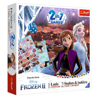 Trefl Hra 2v1 Ludo / Hady a rebríky Frozen 2