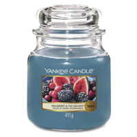 Yankee Candle, Lahodné moruše a figy, Sviečka v sklenenej dóze 411 g