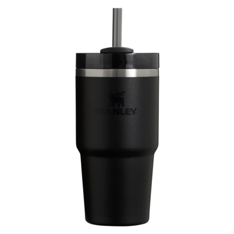 Čierna termoska so slamkou z nehrdzavejúcej ocele 600 ml Quencher H2.0 FlowState Tumbler Black – Stanley