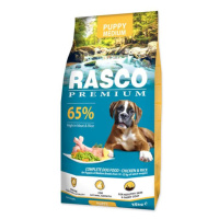 Krmivo Rasco Premium Puppy Medium kura s ryžou 15kg