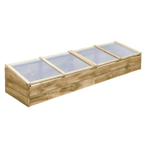 vidaXL SklenĂ­k, impregnovanĂˇ borovica 200x50x35 cm