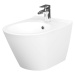 Cersanit City Oval, závesný bidet 52x37cm, biela, K35-043