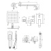 OMNIRES - PARMA podomietkový sprchový systém grafit /GR/ SYSPM10GR