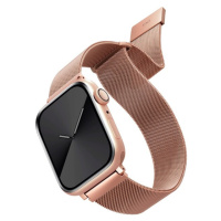 UNIQ Dante oceľový remienok Apple Watch 41/40/38mm Rose ružovo zlatý