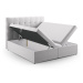 Svetlosivá boxspring posteľ s úložným priestorom 180x200 cm Bali – Cosmopolitan Design