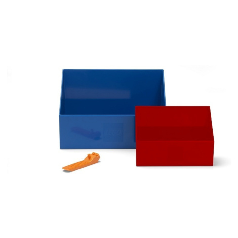 LEGO® naberač na kocky - červená/modrá, set 2 ks
