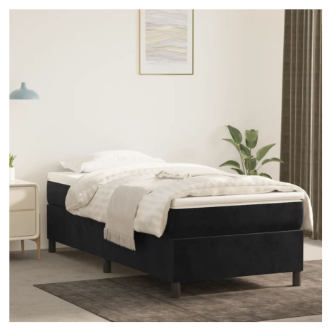 vidaXL Rám na boxspring posteľ čierny 90x200 cm zamat