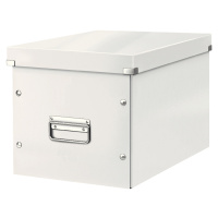 LEITZ Štvorcová krabica Click&Store, veľkosť L (A4), biela