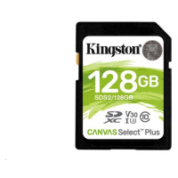 Kingston 128GB SecureDigital Canvas Select Plus (SDXC) 100R 85W Class 10 UHS-I