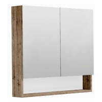 Zrkadlová skrinka SAT Cubeway 80x14x72 cm lamino dub wellington GALCU80DW