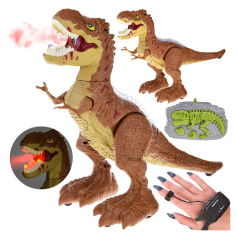 mamido  Dinosaurus na diaľkové ovládanie RC s efektmi hnedý