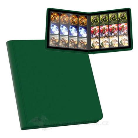 Ultimate Guard Album Ultimate Guard 12-Pocket QuadRow ZipFolio XenoSkin Green