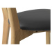 Furniria 24009 Dizajnová stolička Kian prírodná - čierna