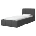 GM Detská čalúnená posteľ s úložným priestorom Fiona 90x200 - grafit