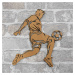 Drevený športový obraz na stenu - Futbalista