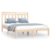 Rám postele masívne drevo 140 × 190 cm, 3105230