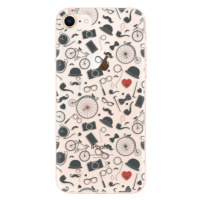 Odolné silikónové puzdro iSaprio - Vintage Pattern 01 - black - iPhone 8