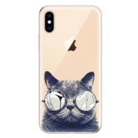 Odolné silikónové puzdro iSaprio - Crazy Cat 01 - iPhone XS
