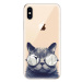 Odolné silikónové puzdro iSaprio - Crazy Cat 01 - iPhone XS