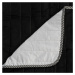 Čierno-biely bavlnený prešívaný pléd 180x260 cm Dash – Happy Friday