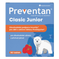 NEURAXPHARM Preventan clasic junior jahoda 90 tabliet