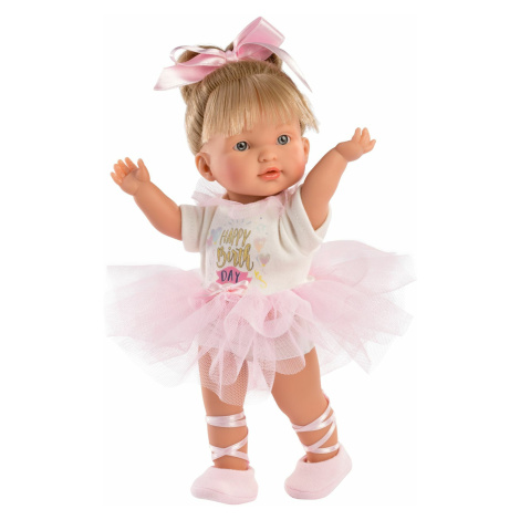 Llorens 28035 VALERIA - realistická bábika bábätko s celovinylovým telom - 28 cm