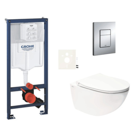 Závesný wc set do ľahkých stien / predstenová montáž Swiss Aqua Technologies Infinitio SIKOGRSIN