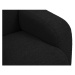 Čierna pohovka z textílie bouclé 170 cm Molino – Micadoni Home